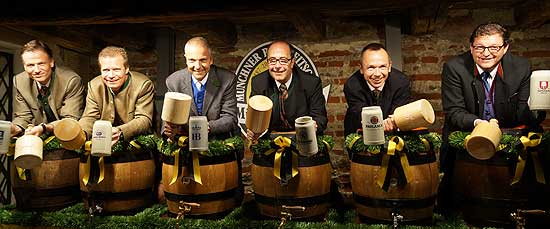 Die Münchner Brauereichefs bei der Wiesn Bierprobe 2012 (©Foto: Martin Schmitz)